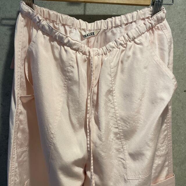 auralee オーラリー2022SS シルクパンツ ピンク1-eastgate.mk