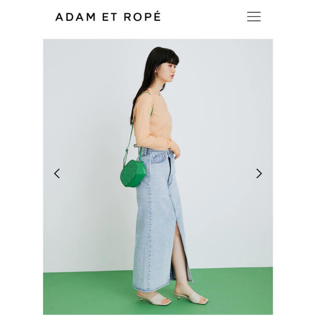 Adam et Rope'(アダムエロぺ)のアダムエロペ デニム スカート イエナ ザラ グリーンレーベル ROPE ロペ レディースのスカート(ロングスカート)の商品写真