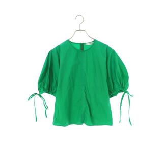 marimekko - マリメッコ バックジップ袖ギャザー半袖シャツ 38