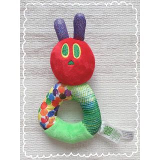 《美品》はらぺこあおむし ガラガラ 0ヶ月～ ERIC CARLE 知育玩具(がらがら/ラトル)