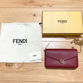 FENDI - 美品 FENDI フェンディ チェーンウォレット ショルダー ミニ