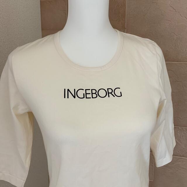 INGEBORG オフホワイト七分袖Tシャツ 未使用品