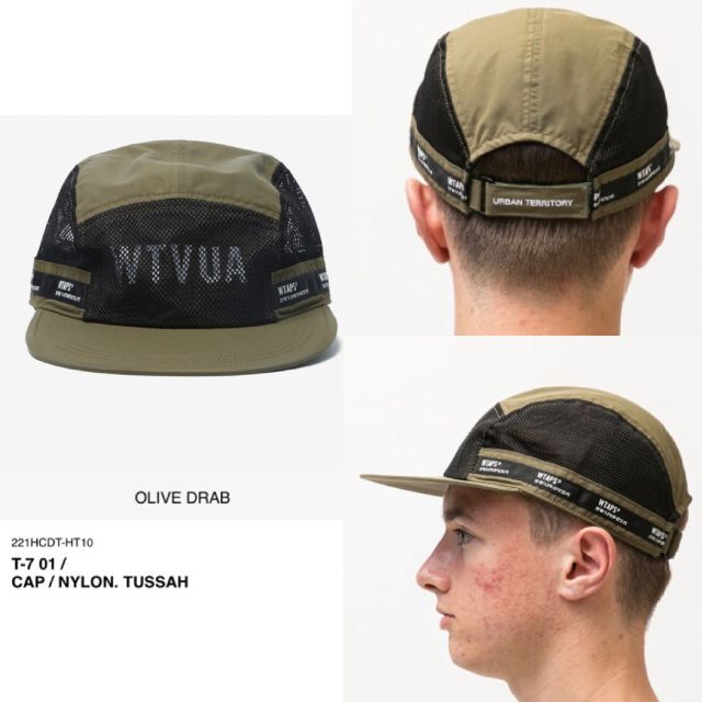 帽子OLIVE DRAB 22SS WTAPS T-7 01 / CAP / NYL