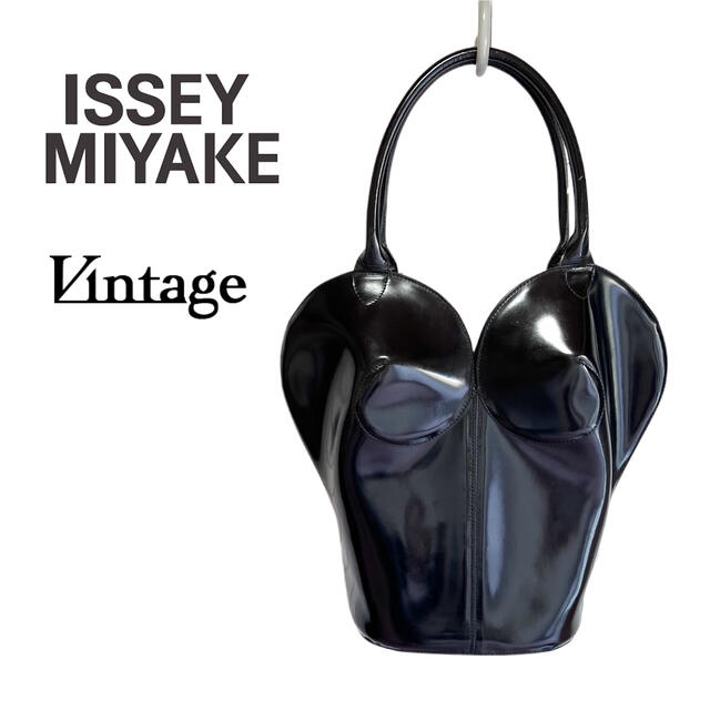 ISSEY MIYAKE(イッセイミヤケ)の超希少★ISSEY MIYAKE イッセイミヤケ 女性像 ハート型 トートバッグ メンズのバッグ(トートバッグ)の商品写真