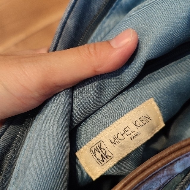 MK MICHEL KLEIN(エムケーミッシェルクラン)のエムケーミッシェルクラン　デニムプリントショルダーバッグ レディースのバッグ(ショルダーバッグ)の商品写真