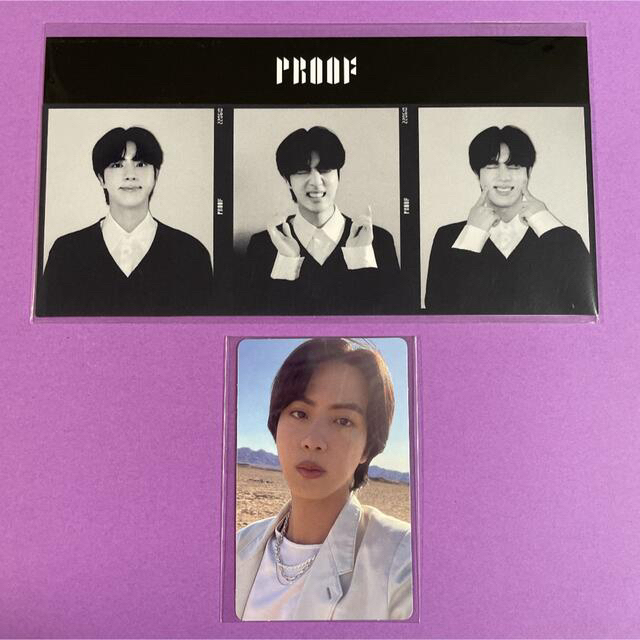 BTS Proof weverse 特典　ジン　トレカ　3カットフォト　JIN