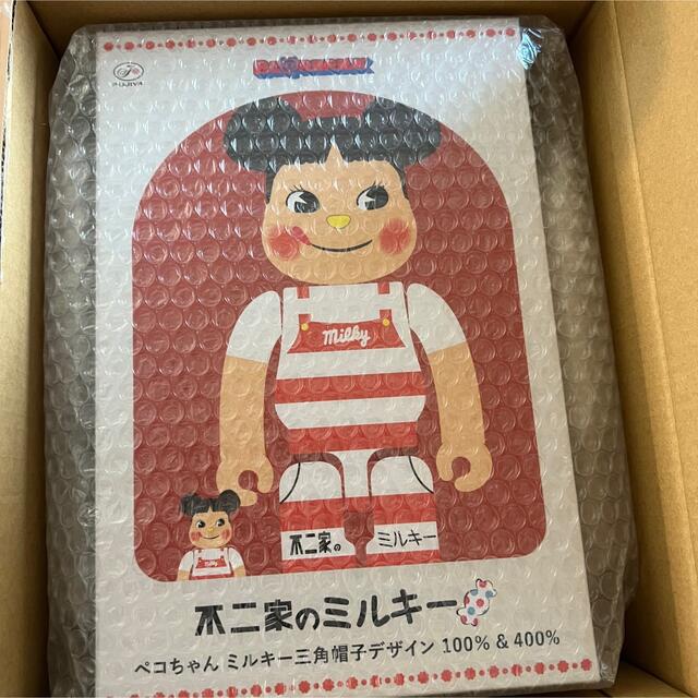 BE@RBRICK ペコちゃん ミルキー三角帽子100%&400%-eastgate.mk