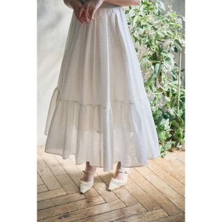 ハーリップトゥ(Her lip to)のHer lip to Stripe Jacquard Volume Skirt(ロングスカート)