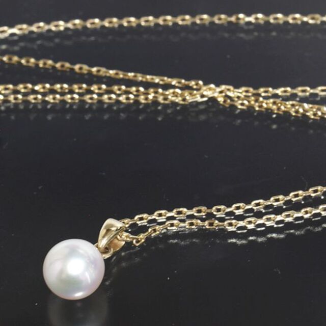 ミキモト MIKIMOTO アコヤパール 7mm ネックレス トップ K14YG fisiorad.pt