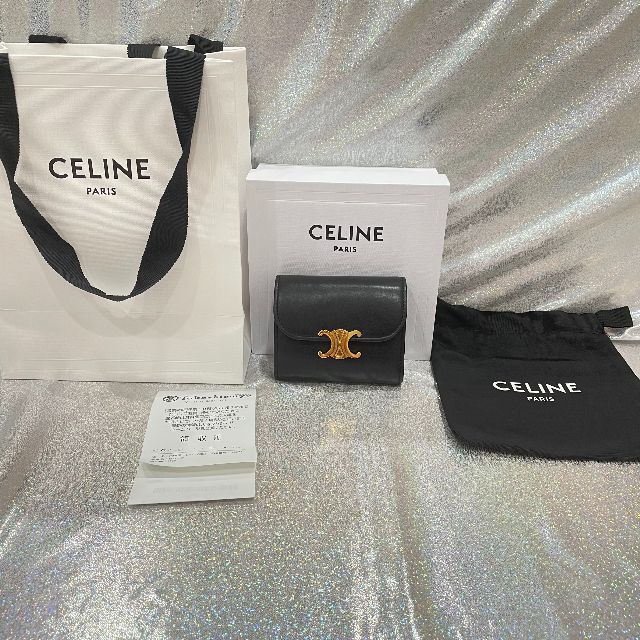 celine - 極美品CELINE トリオンフ 三つ折り財布の通販 by 庄司·Vncnt's shop｜セリーヌならラクマ