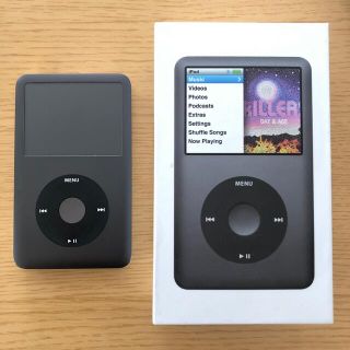 アイポッド(iPod)のなか様専用【iPod classic 160GB】本体+外箱+ラバーケース(ポータブルプレーヤー)