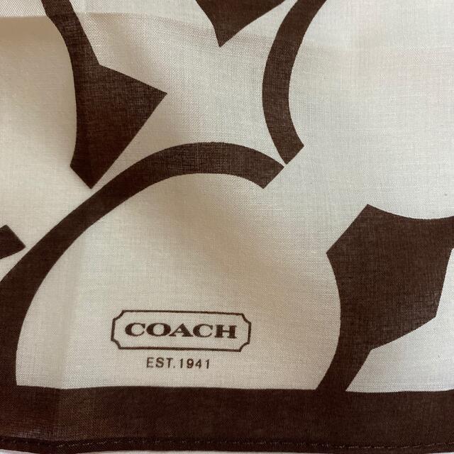 COACH(コーチ)のcoach コーチ　ハンカチ　未使用品　かんぽ生命　#1929 レディースのファッション小物(ハンカチ)の商品写真