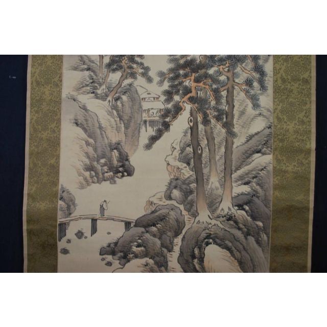 ライトブラウン/ブラック 絵画 。壁掛け絵【神聖なヨーロッパの荘園で