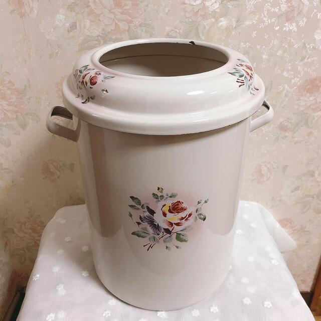 imaneプリンセスローズトラッシュ缶 ごみ箱 イマン マニー ダスト缶