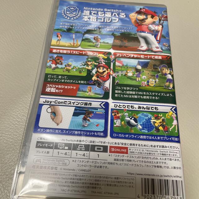 Nintendo Switch(ニンテンドースイッチ)のマリオゴルフ　スーパーラッシュ エンタメ/ホビーのゲームソフト/ゲーム機本体(家庭用ゲームソフト)の商品写真