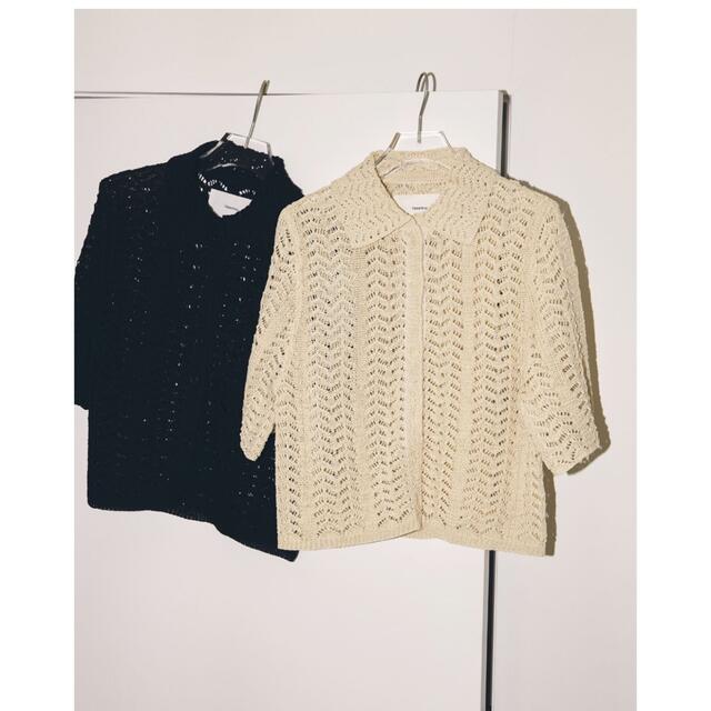 TODAYFUL(トゥデイフル)の Lace Knit Shirts レディースのトップス(シャツ/ブラウス(半袖/袖なし))の商品写真