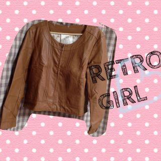 レトロガール(RETRO GIRL)のジャケット♡(ノーカラージャケット)