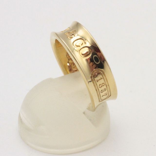 ティファニー1837ナローリング750YG【美品】
