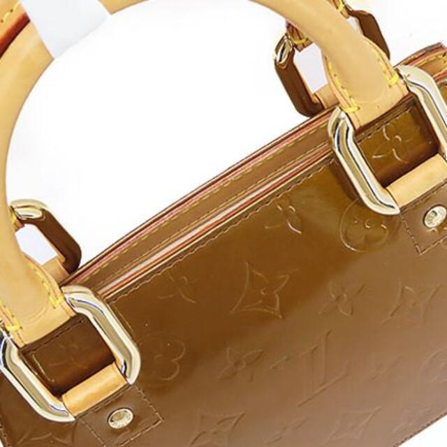 LOUIS VUITTON - 外美品ルイヴィトンモノグラムヴェルニ ミニフォーサイス ハンドバッグブロンズM9の通販 by