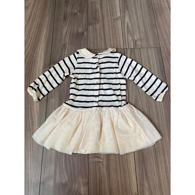 PETIT BATEAU(プチバトー)のPETIT BATEAU  74cm  12ヶ月　ワンピース キッズ/ベビー/マタニティのキッズ服女の子用(90cm~)(ワンピース)の商品写真