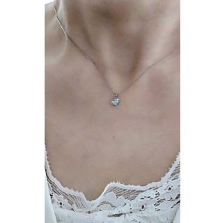 Bloom プラチナ ネックレス ブレスレット セット ダイヤモンド パール-