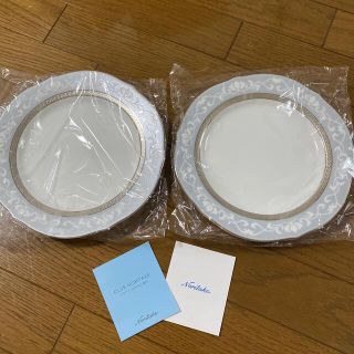 ノリタケ(Noritake)のNoritake ハンプシャープラチナ23CMアクセント皿ペアセット(食器)