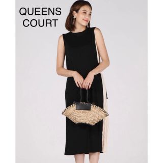 クイーンズコート(QUEENS COURT)のちょこ様専用 QUEENS COURT サイドプリーツワンピース(ロングワンピース/マキシワンピース)