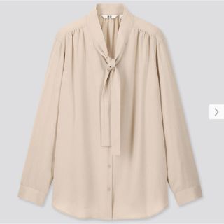 ユニクロ(UNIQLO)の未使用 ユニクロ レーヨンボウタイブラウス M(シャツ/ブラウス(長袖/七分))