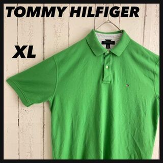 トミーヒルフィガー(TOMMY HILFIGER)のトミーヒルフィガー⭐︎ポロシャツ 半袖 ロゴ刺繍 ワンポイント ゆるだぼ XL(ポロシャツ)