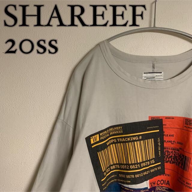 【美品】SHAREEF シャリーフ　20ss HAND 刺繍　デザイン　Tシャツ