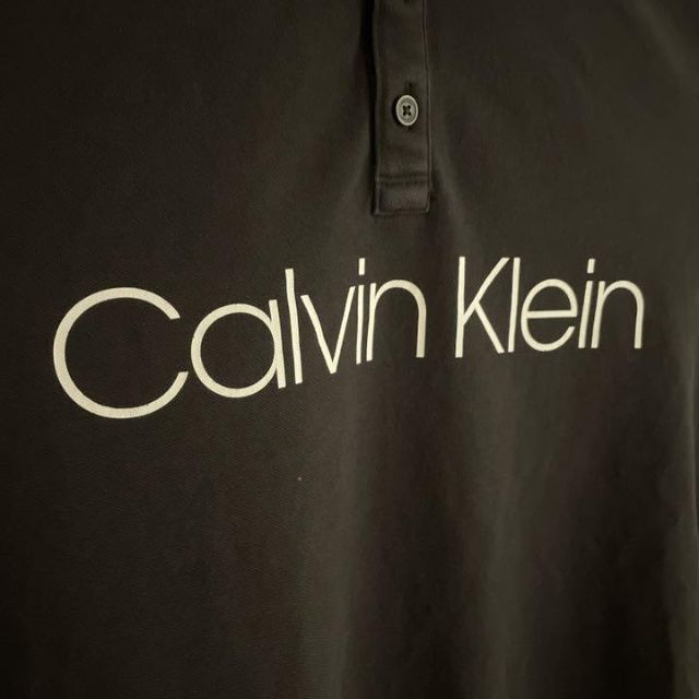 Calvin Klein(カルバンクライン)のカルバンクライン⭐️ポロシャツ 半袖シャツ ビッグロゴ L メンズのトップス(ポロシャツ)の商品写真