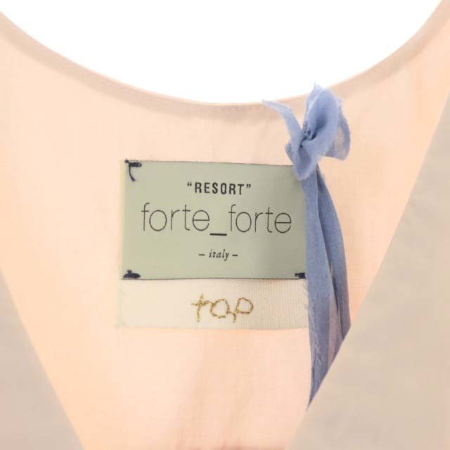 forte_forte(フォルテフォルテ)のフォルテフォルテ FORTE FORTE ブラウス シャツ XS パステルピンク レディースのトップス(シャツ/ブラウス(半袖/袖なし))の商品写真