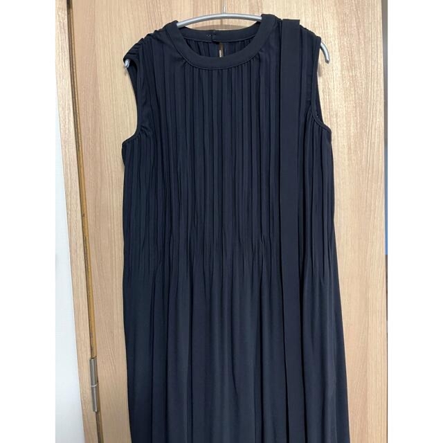 L'Or Belted Pleats Dress ロル ワンピース 美品 レディースのワンピース(ロングワンピース/マキシワンピース)の商品写真