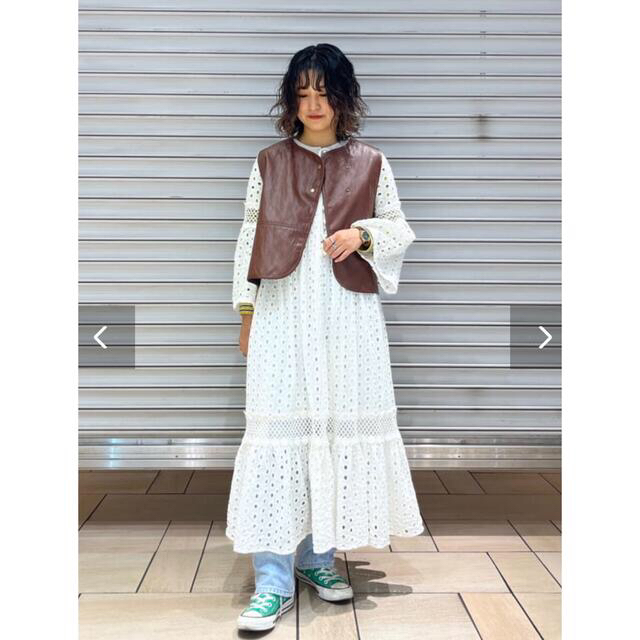 FREAK'S STORE(フリークスストア)の●7/29まで8様専用です●Freada/フリーダ カットワーク刺繍ワンピース レディースのワンピース(ロングワンピース/マキシワンピース)の商品写真