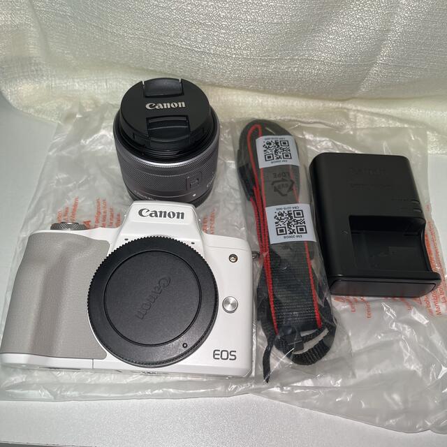 気軽にお買い物 Canon EOS Kiss M2 ホワイト EF-M15-45 IS STM