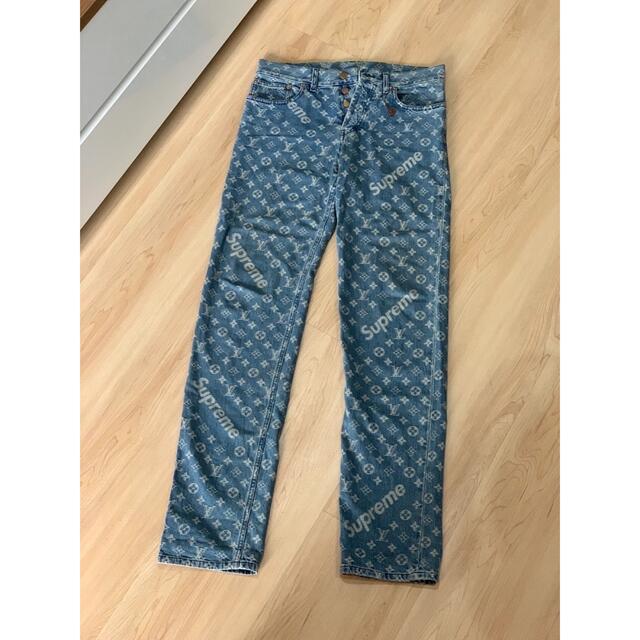 ホットセール LOUIS VUITTON - Supreme Louis Vuitton Jacquard Jeans