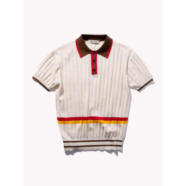 wales bonner SUN POLO IVORY MULTI 22ss