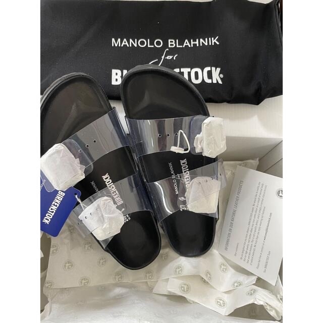 MANOLO BLAHNIK(マノロブラニク)のマノロブラニク×ビルケンシュトック　コラボサンダル☆アマゾナ　希少完売商品 レディースの靴/シューズ(サンダル)の商品写真