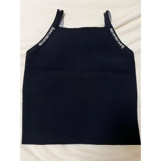 アレキサンダーワン(Alexander Wang)のalexander wang ストレッチニットジャカードロゴタンク(タンクトップ)