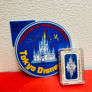 ディズニー(Disney)の新品　初期レア　東京ディズニーランド　レトロ　トランプ　ステッカー(キャラクターグッズ)