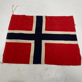 ノルウェー　国旗　フラッグ　Flagヴィンテージ　アンティーク　レトロ(その他)