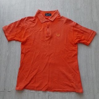 フレッドペリー(FRED PERRY)のFRED PERRY ポロシャツ 英国製 90s オレンジ(ポロシャツ)