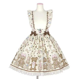 アンジェリックプリティー(Angelic Pretty)のなかよしジンジャークッキースカート(ひざ丈スカート)