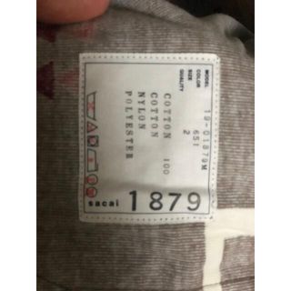 sacai pendleton 19SS マウンテンパーカー  定価12万+税