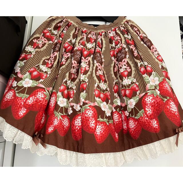 Angelic Pretty - いちごスカートの通販 by シンヤノショップ Angelic Pretty - いちごスカートの通販 by シンヤノショップ