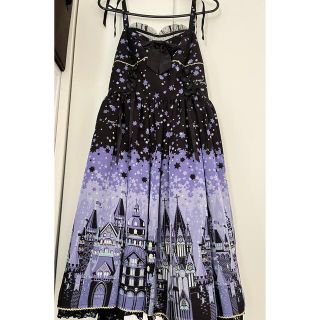 アンジェリックプリティー(Angelic Pretty)のmoonlight castle ジャンバースカート(ひざ丈スカート)