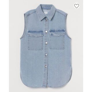 エイチアンドエイチ(H&H)のH&M ノースリーブデニムジャケット(Gジャン/デニムジャケット)