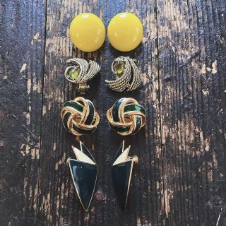 サンタモニカ(Santa Monica)のused green earring(イヤリング)