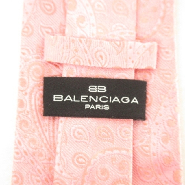 Balenciaga(バレンシアガ)のバレンシアガ シルク ネクタイ ペイズリー 植物柄 ピンク IBO24  メンズのファッション小物(ネクタイ)の商品写真