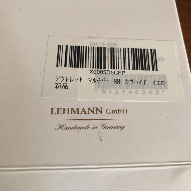 未使用　牛革　LEHMANN GmbH  イエロー　マルチパーパス レディースのファッション小物(財布)の商品写真